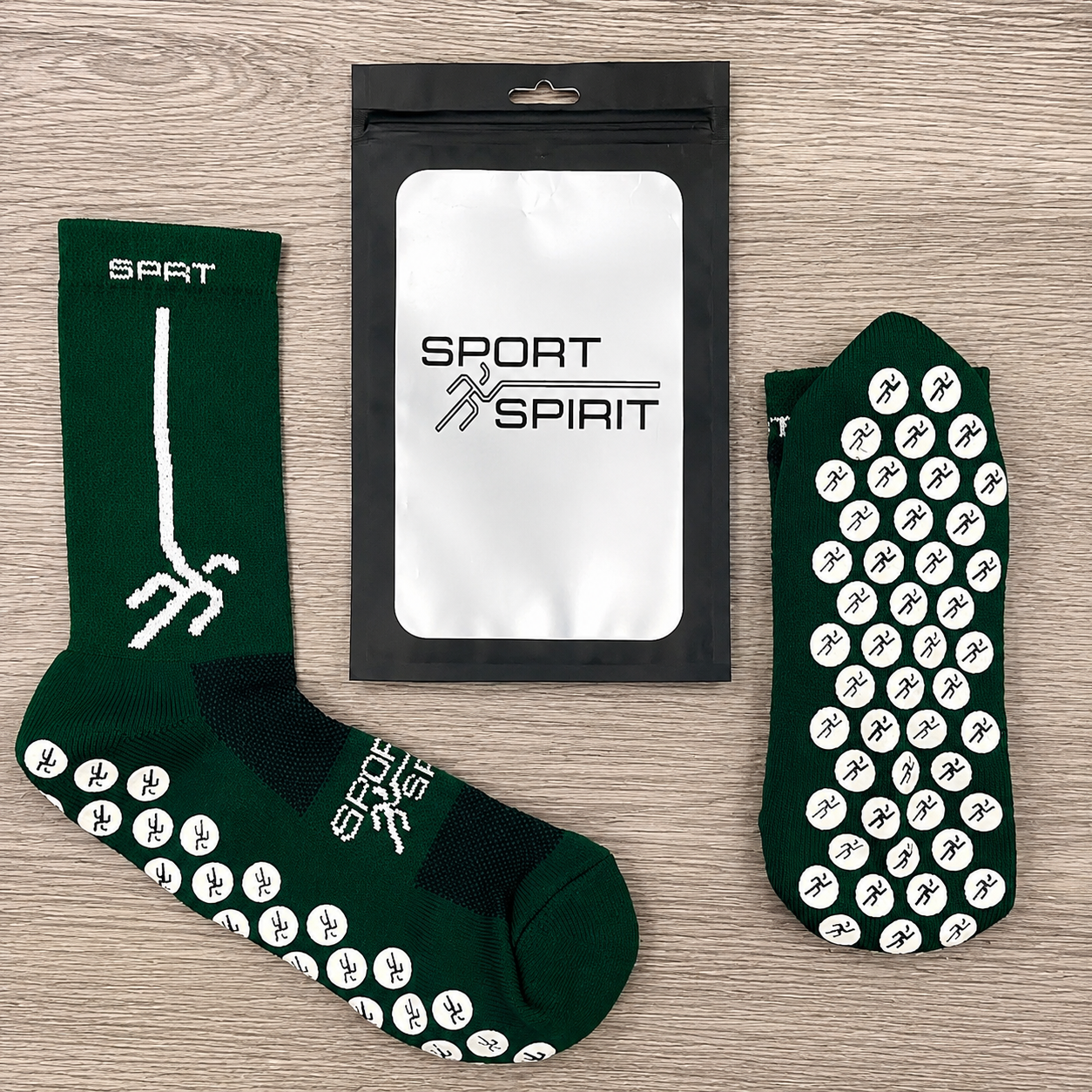 MEDIAS ANTIDESLIZANTES SPORT SPIRIT VERDE CLARO