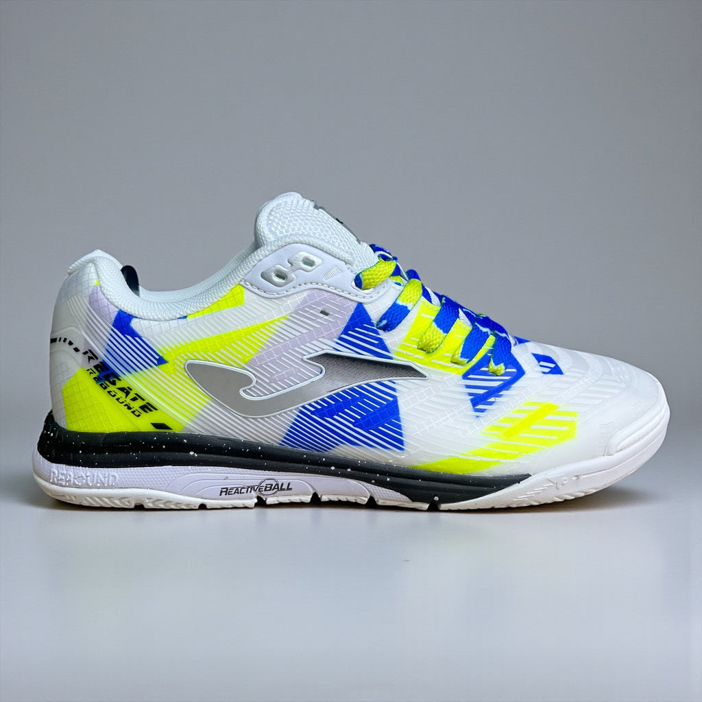 FUTSAL JOMA REACTIVE BLANCO AZUL AMARILLO