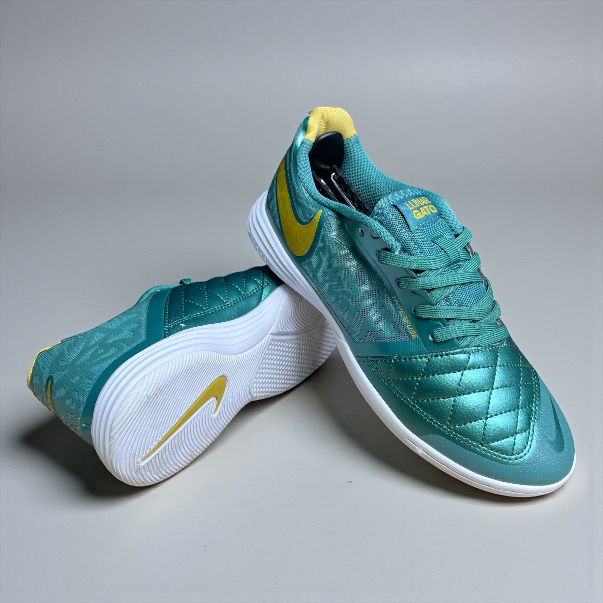FUTSAL NIKE LUNARGATO VERDE AMARILLO
