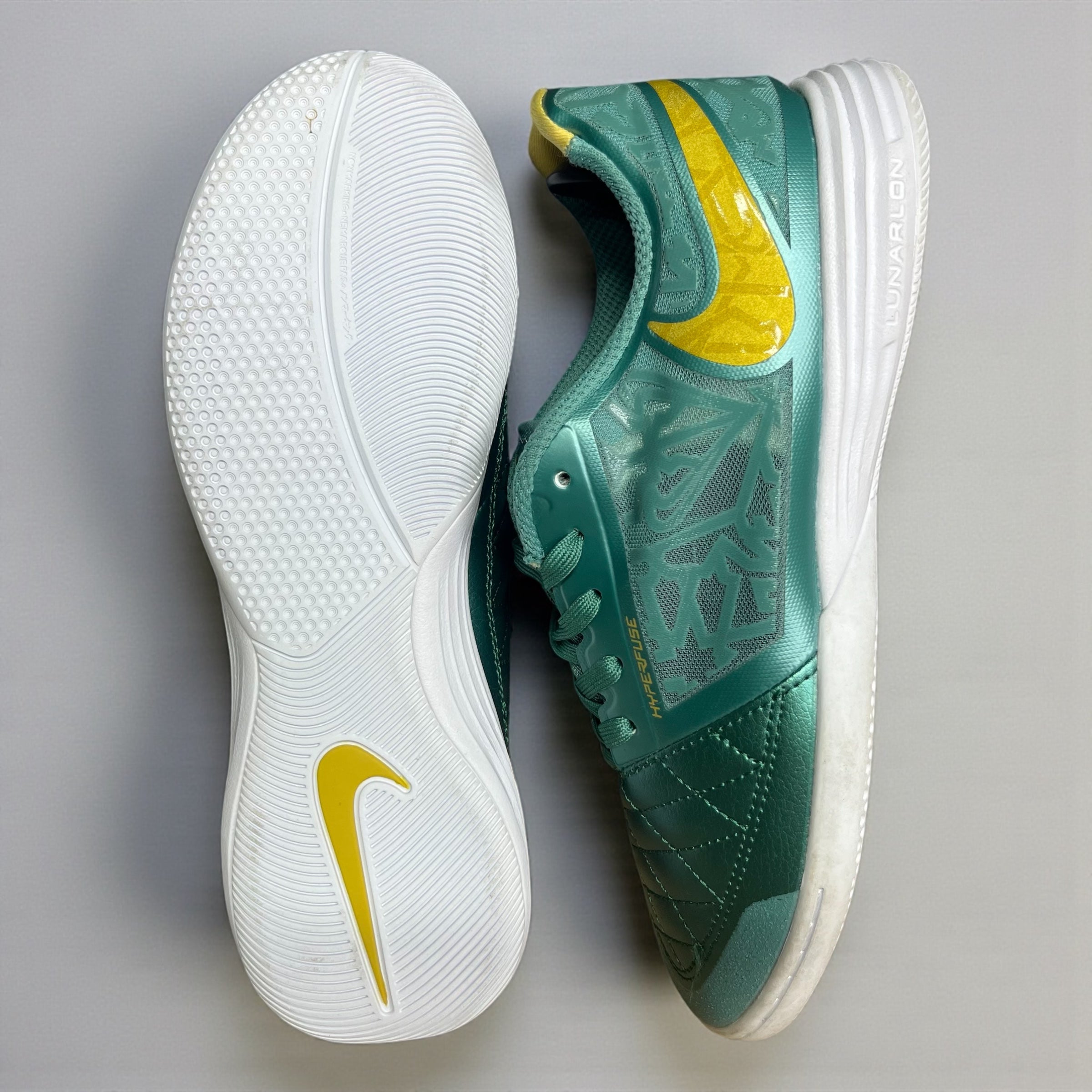 FUTSAL NIKE LUNARGATO VERDE AMARILLO