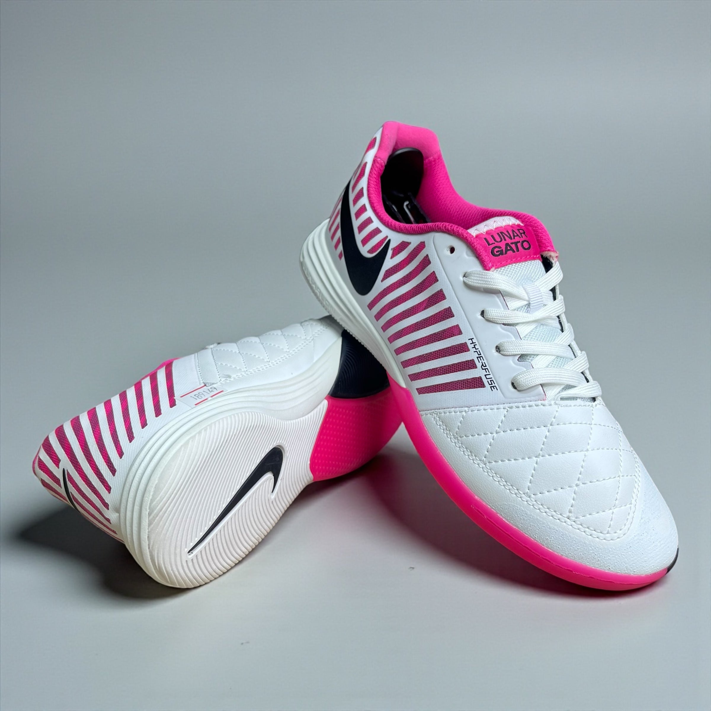 FUTSAL NIKE LUNARGATO BLANCO ROSADO