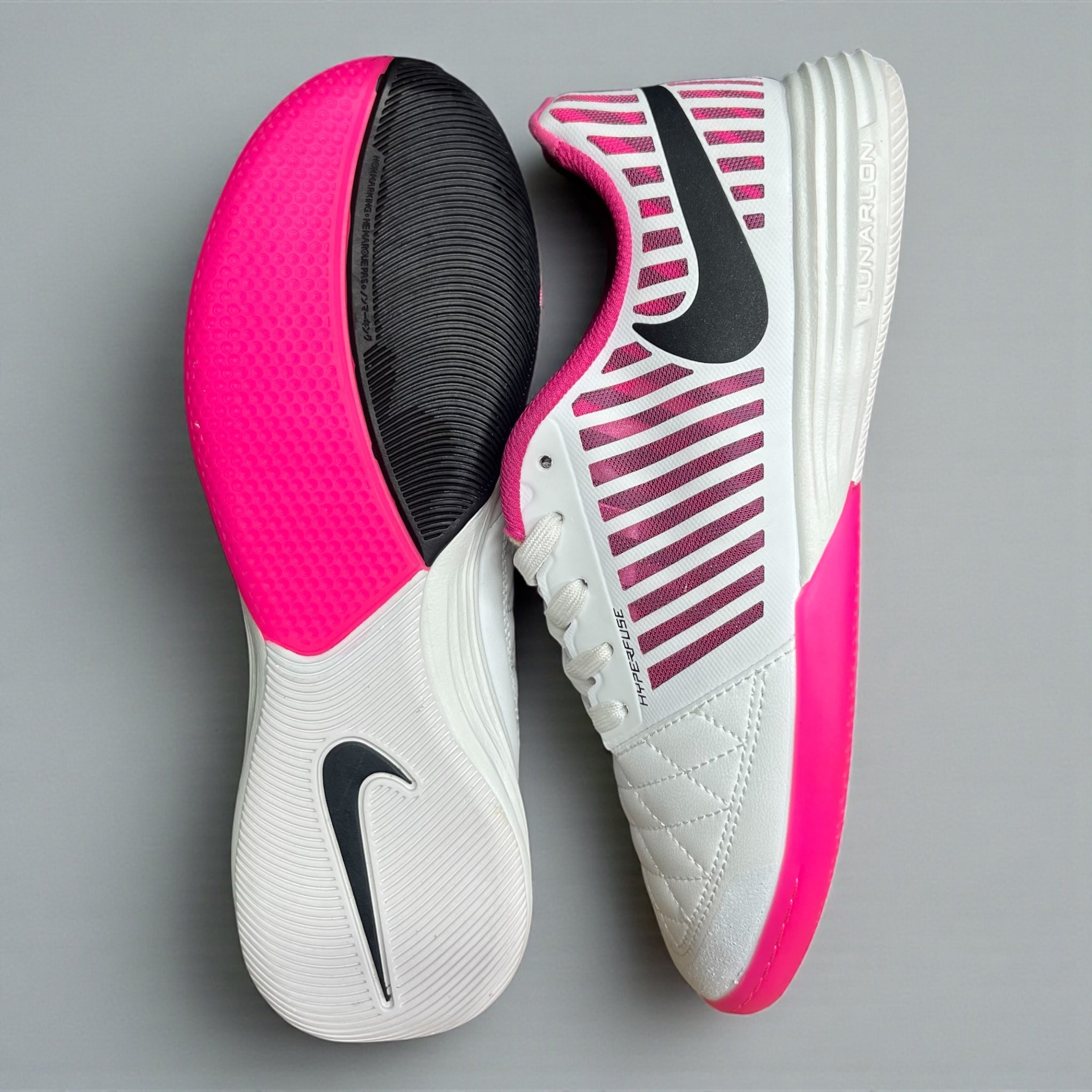 FUTSAL NIKE LUNARGATO BLANCO ROSADO
