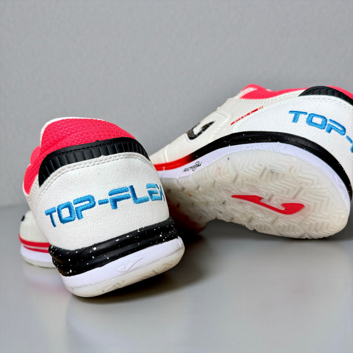 FUTSAL JOMA TOP FLEX BLANCO ROJO CELESTE