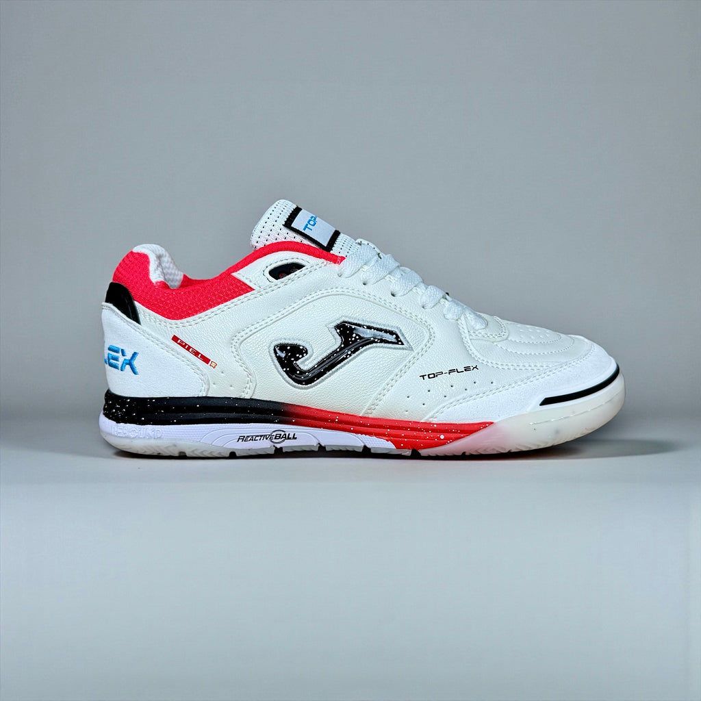 FUTSAL JOMA TOP FLEX BLANCO ROJO CELESTE