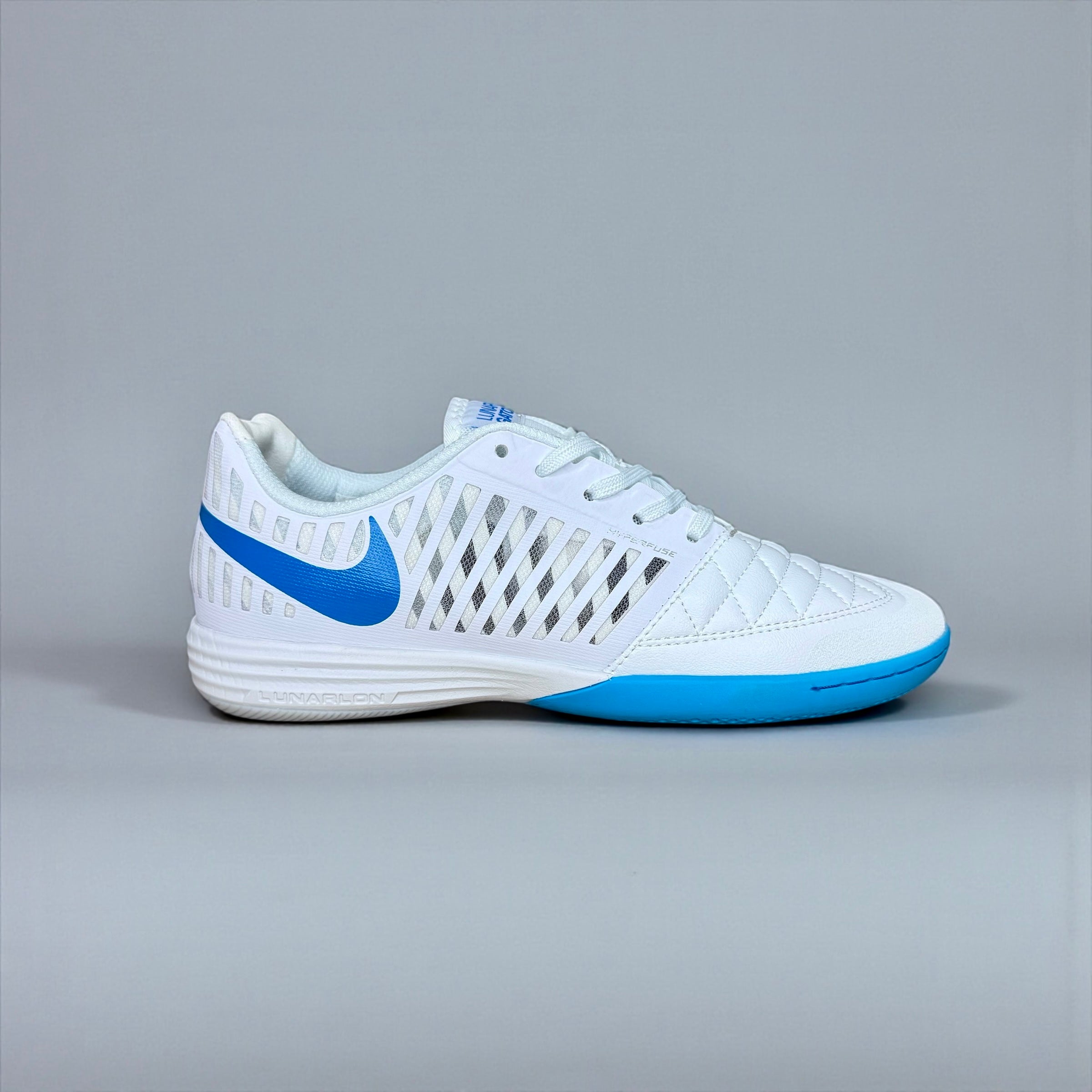 FUTSAL NIKE LUNARGATO BLANCO CELESTE