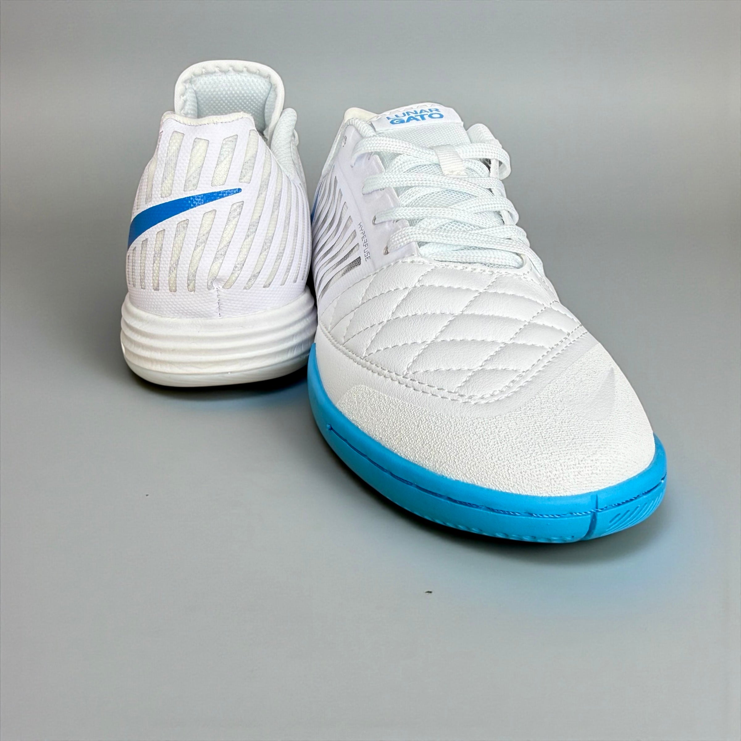 FUTSAL NIKE LUNARGATO BLANCO CELESTE