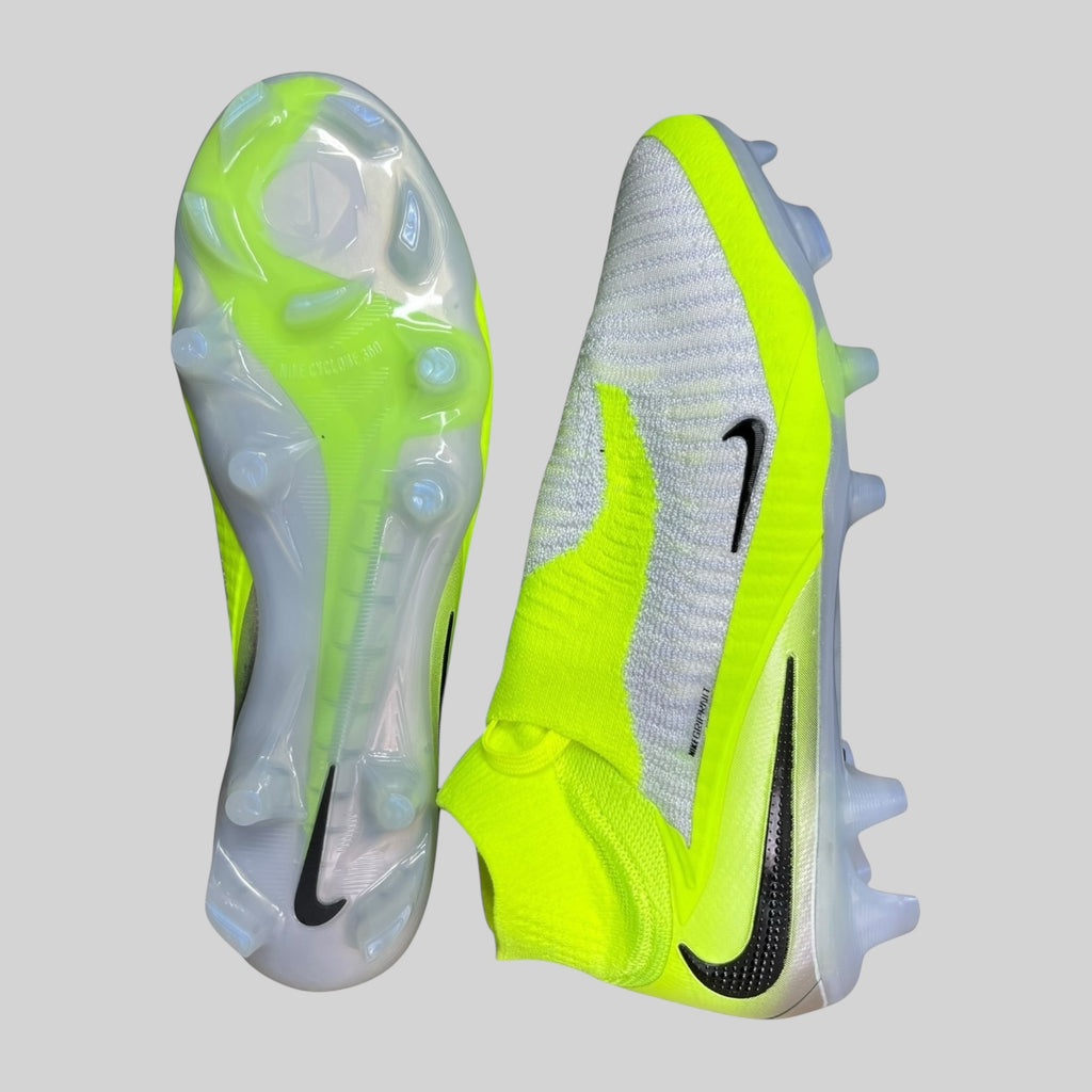 GUAYOS BOTAS DE FÚTBOL NIKE PHANTOM 6 ELITE HIGH FG GRIS VERDE