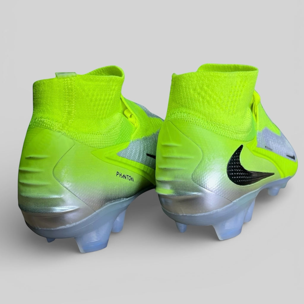 GUAYOS BOTAS DE FÚTBOL NIKE PHANTOM 6 ELITE HIGH FG GRIS VERDE