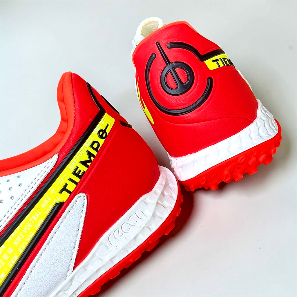 ZAPATILLAS NIKE REACT TIEMPO LEGEND IX PRO TF BLANCA/ROJA  SINTÉTICA