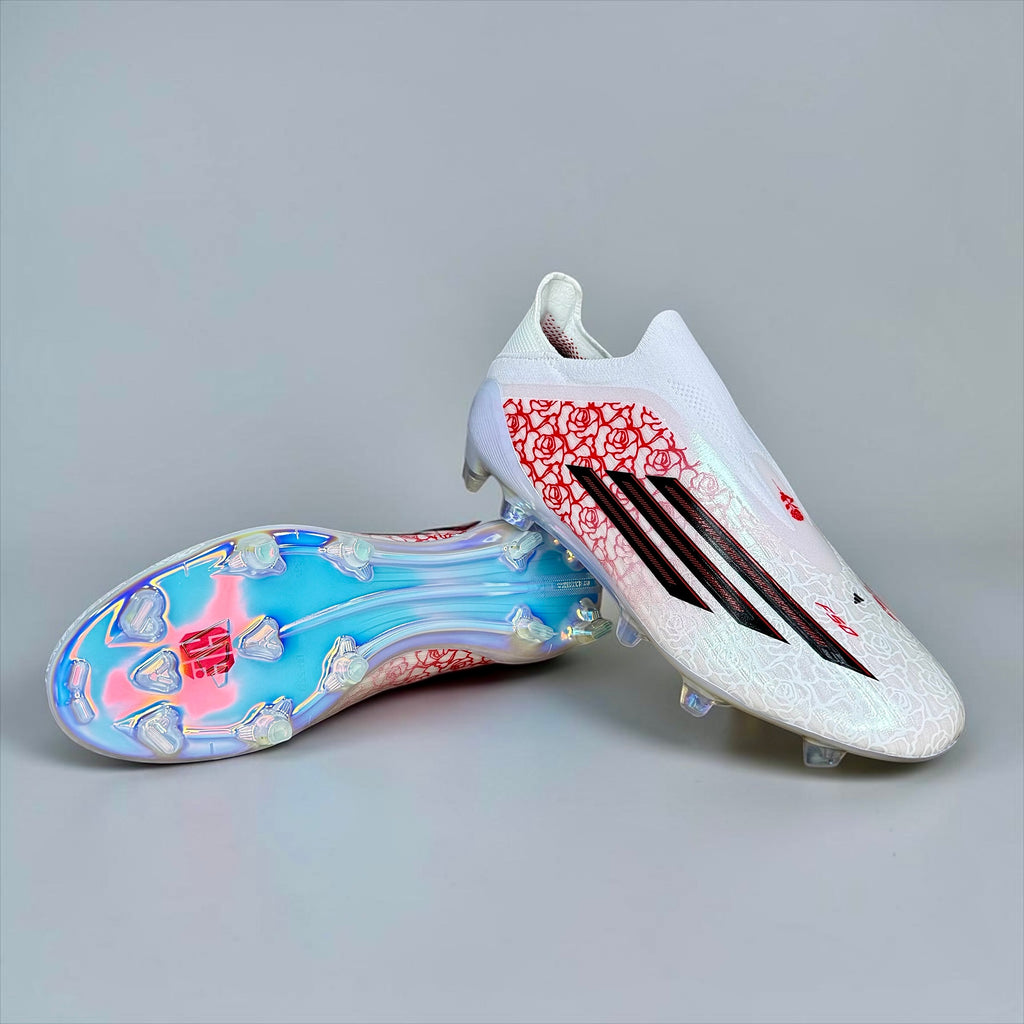 GUAYOS DE FÚTBOL ADIDAS PREDATOR BLANCOS SIN CORDONES