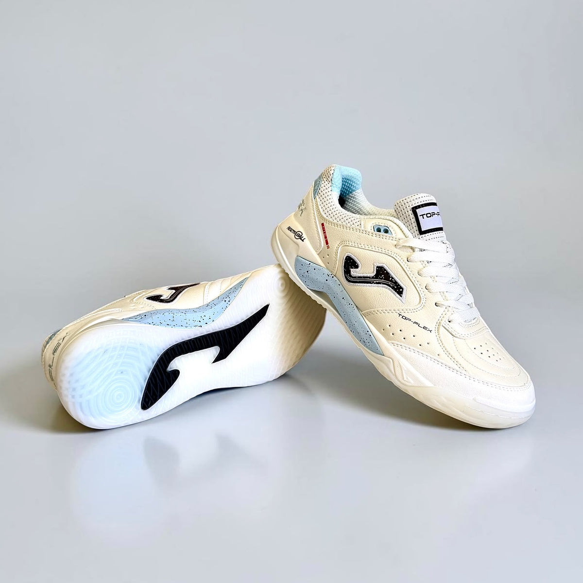 TOP FLEX FUTSAL BLANCO CELESTE