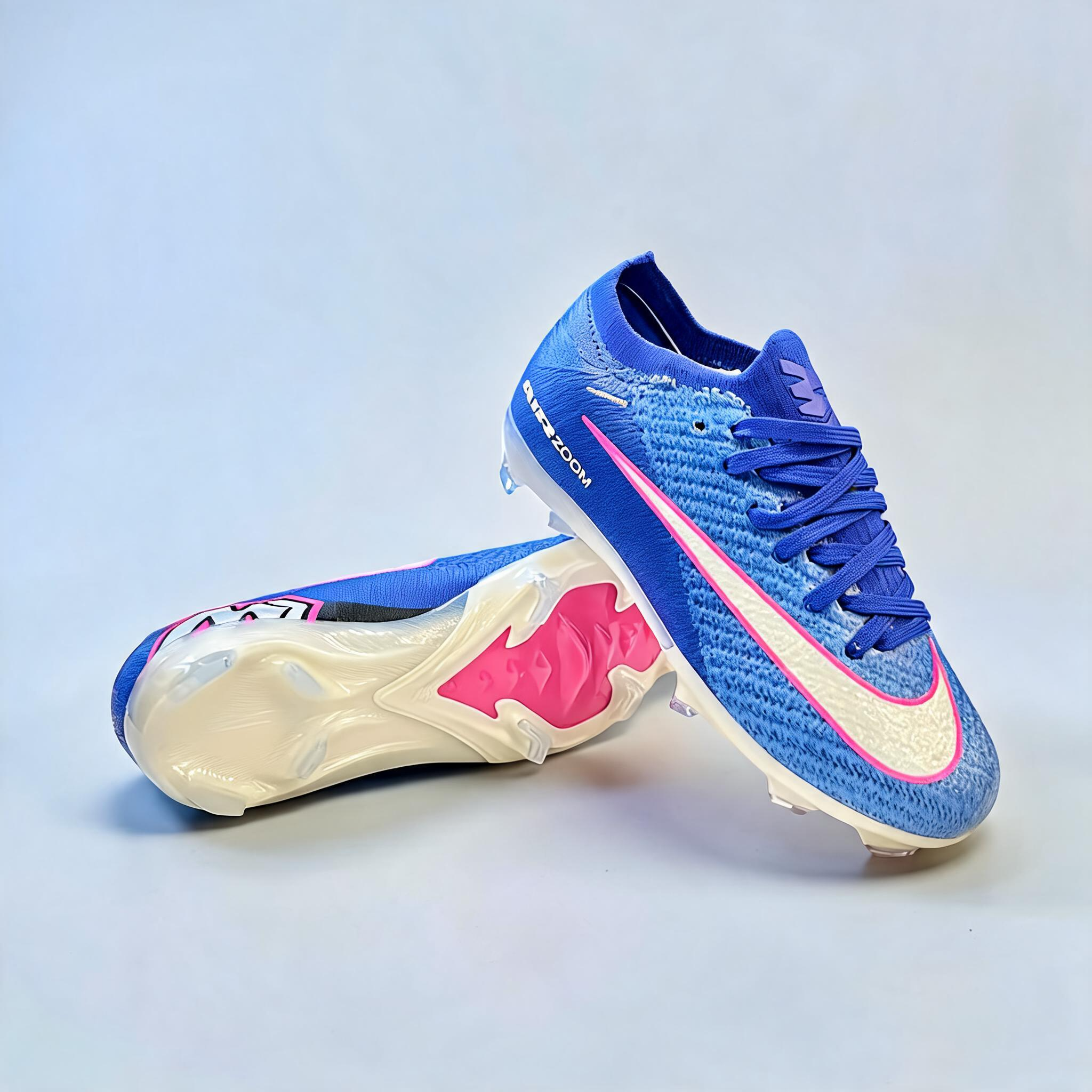 GUAYOS NIÑO NIKE ZOOM MERCURIAL AZUL ROSADO