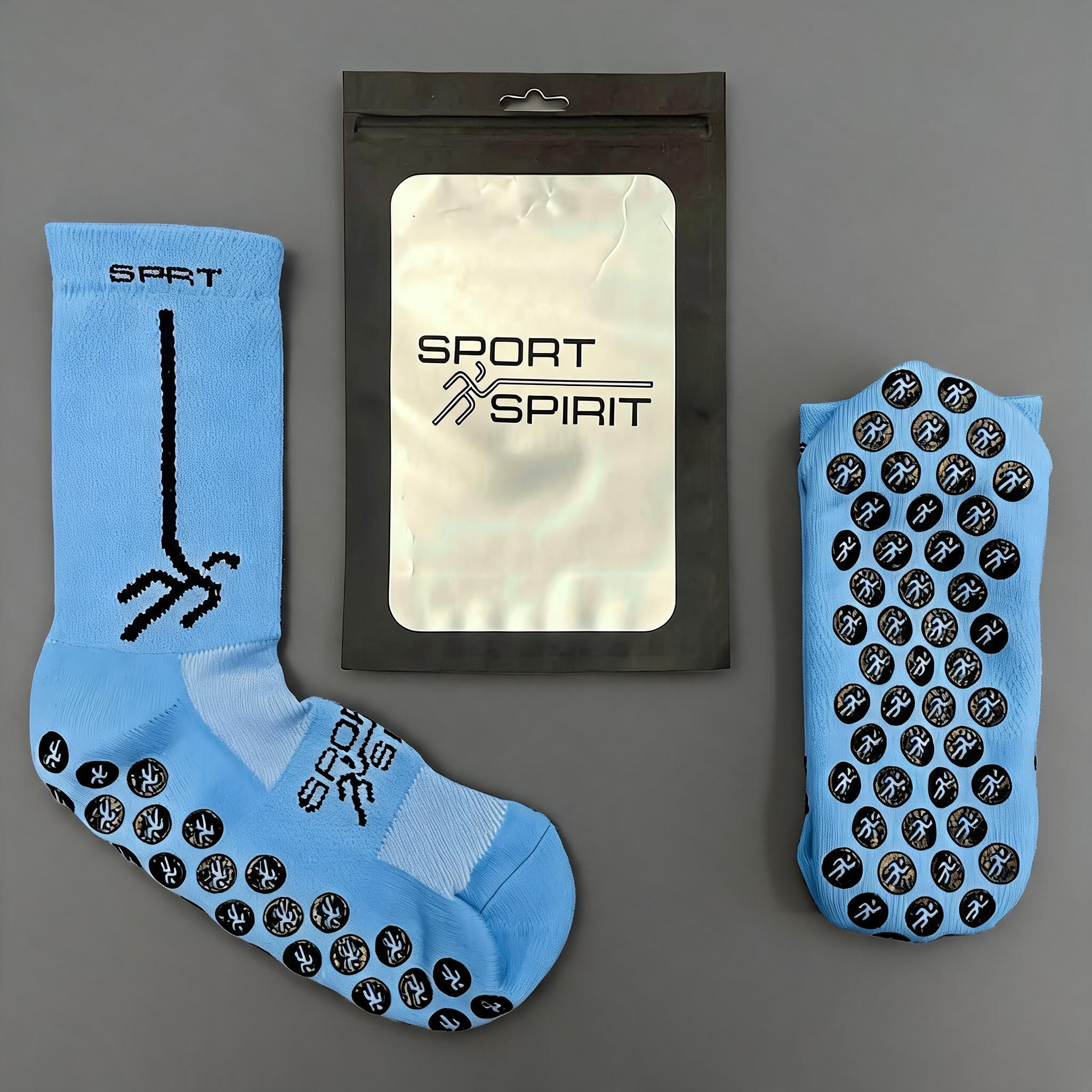 MEDIAS ANTIDESLIZANTES SPORT SPIRIT AZUL CLARO