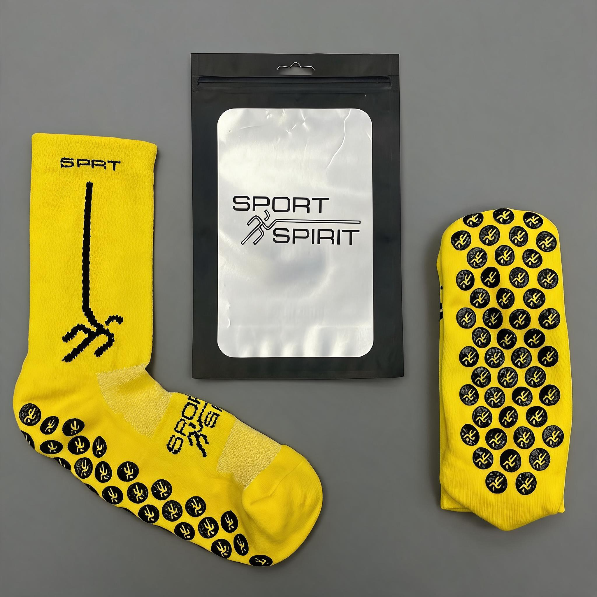 MEDIAS ANTIDESLIZANTES SPORT SPIRIT AMARILLA
