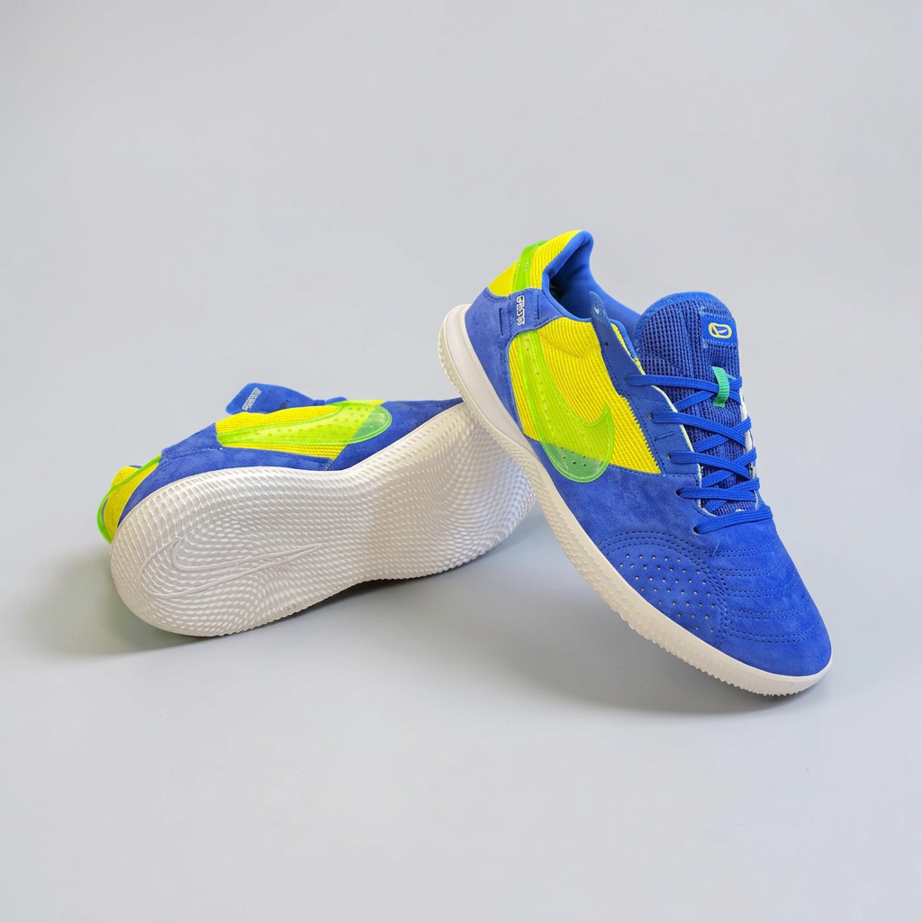 NIKE LUNAR GATO II AZUL VERDE FUTSAL